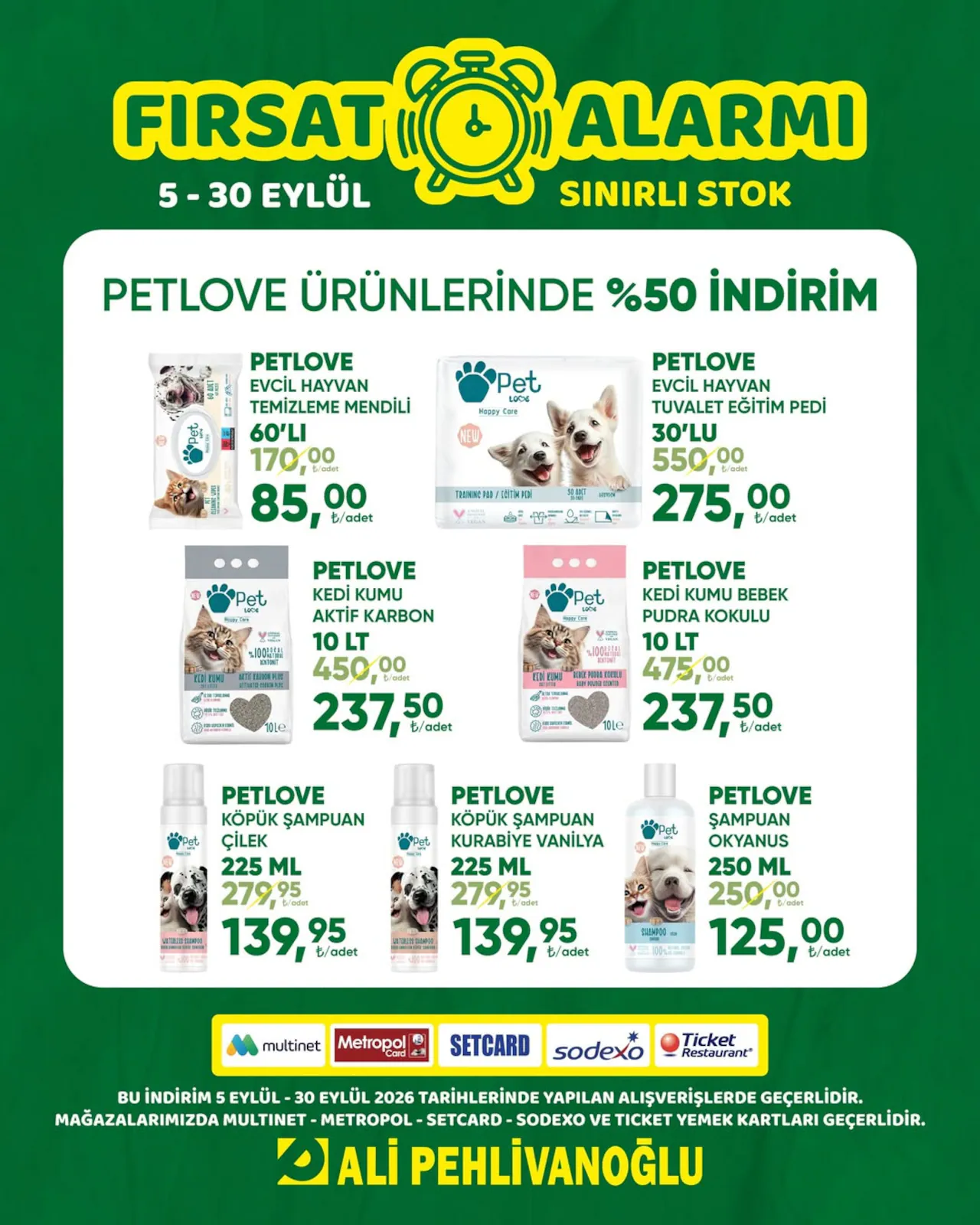 Ali Pehlivanoğlu 5 Eylül 2026 İndirim Broşürü