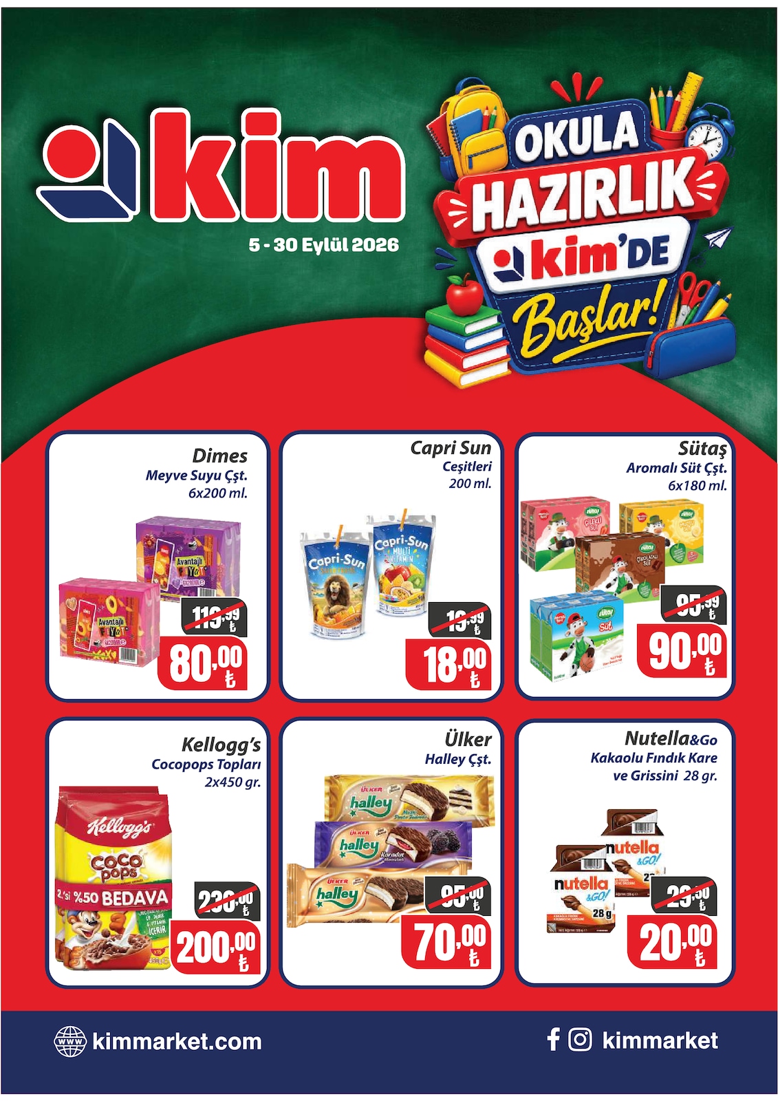 Kim Market 5 Eylül 2026 İndirim Broşürü