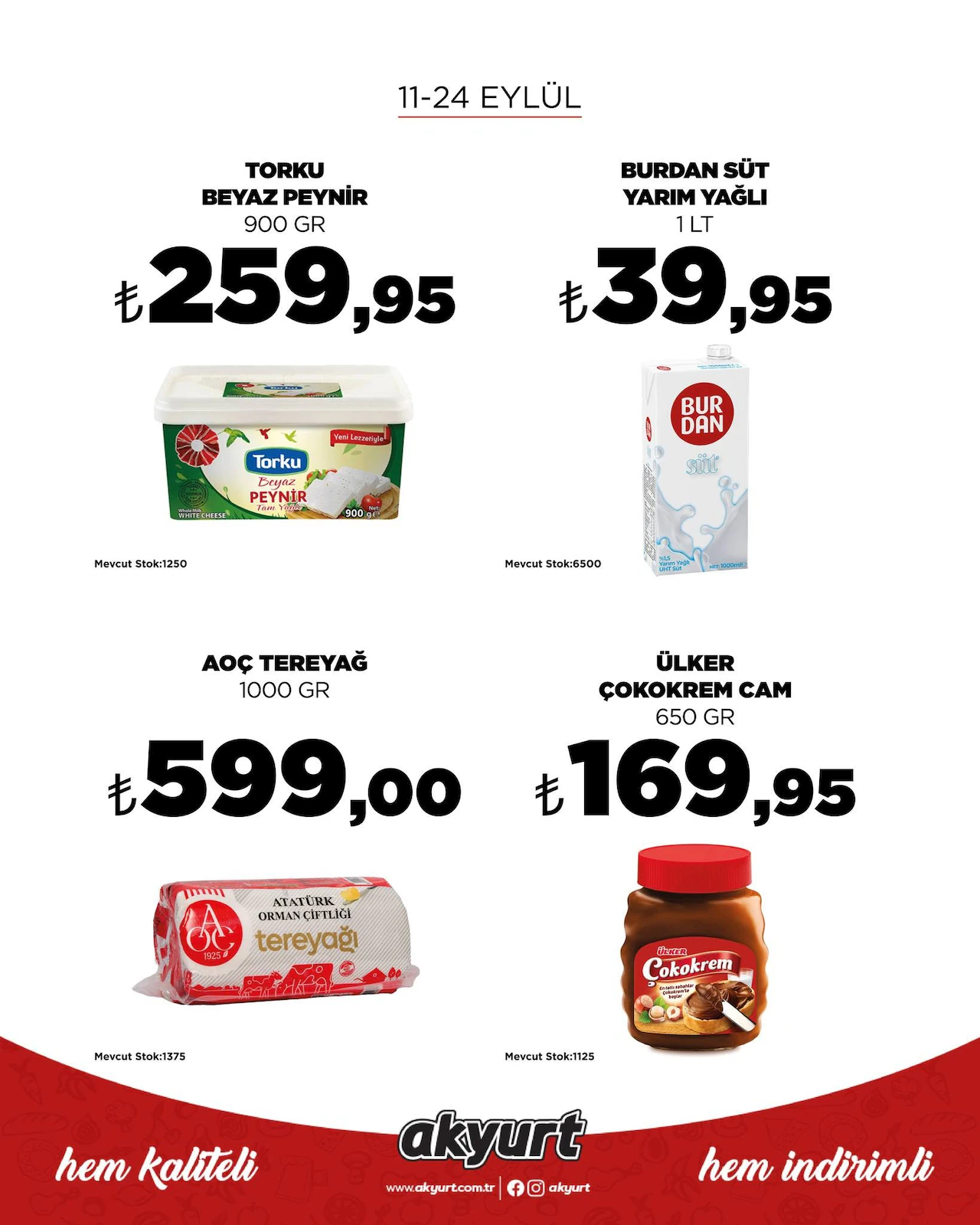 Akyurt Süpermarket 11 Eylül 2026 İndirim Broşürü