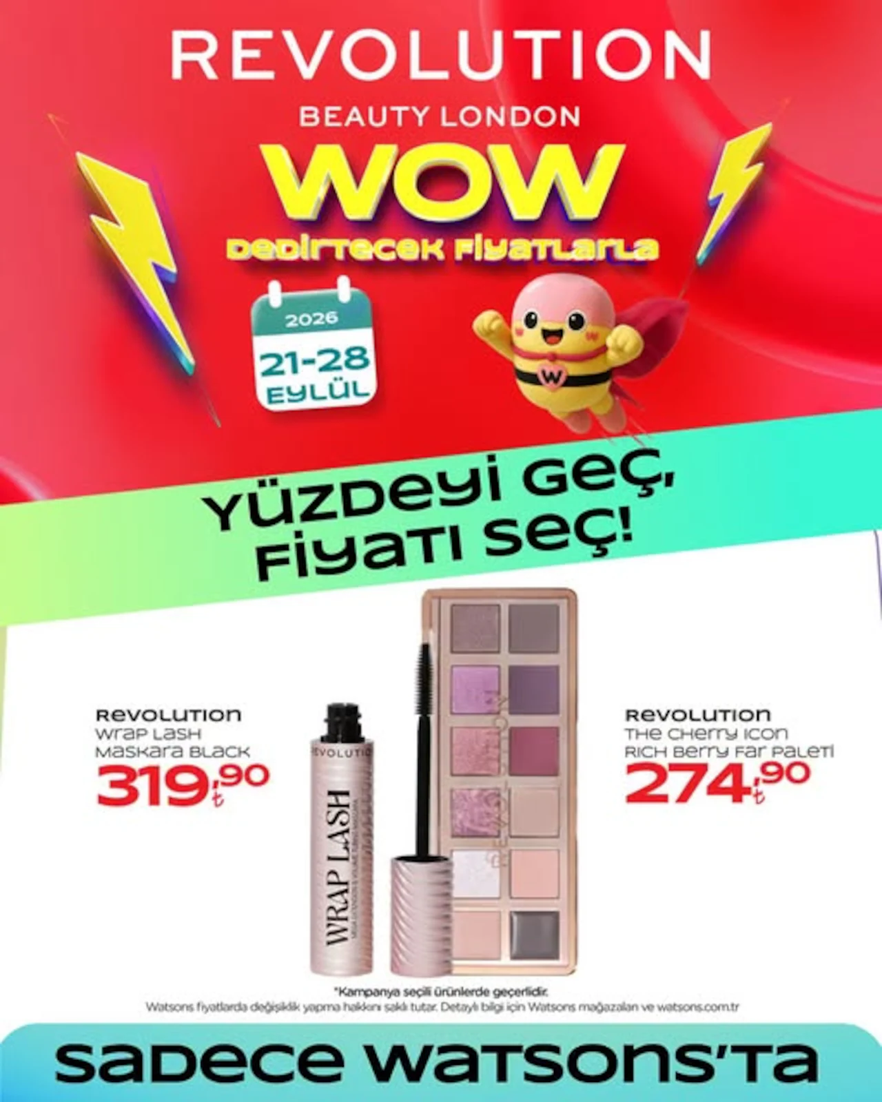 Watsons 21 Eylül 2026 Instagram Post'u