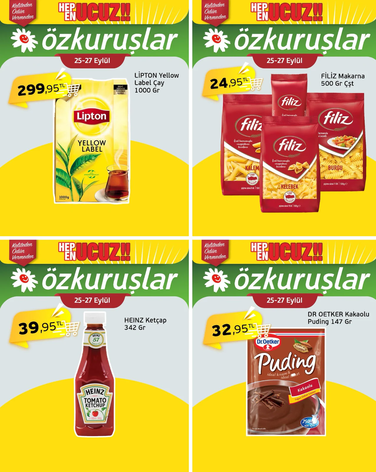 Özkuruşlar 25 Eylül 2026 İndirim Broşürü
