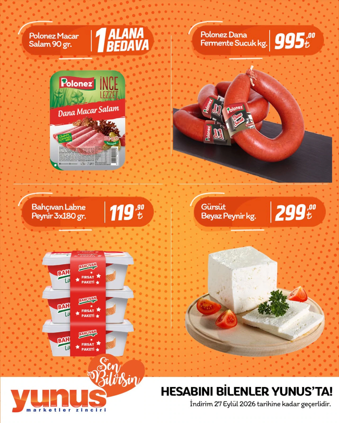 Yunus Market 24 Eylül 2026 Instagram Post'u