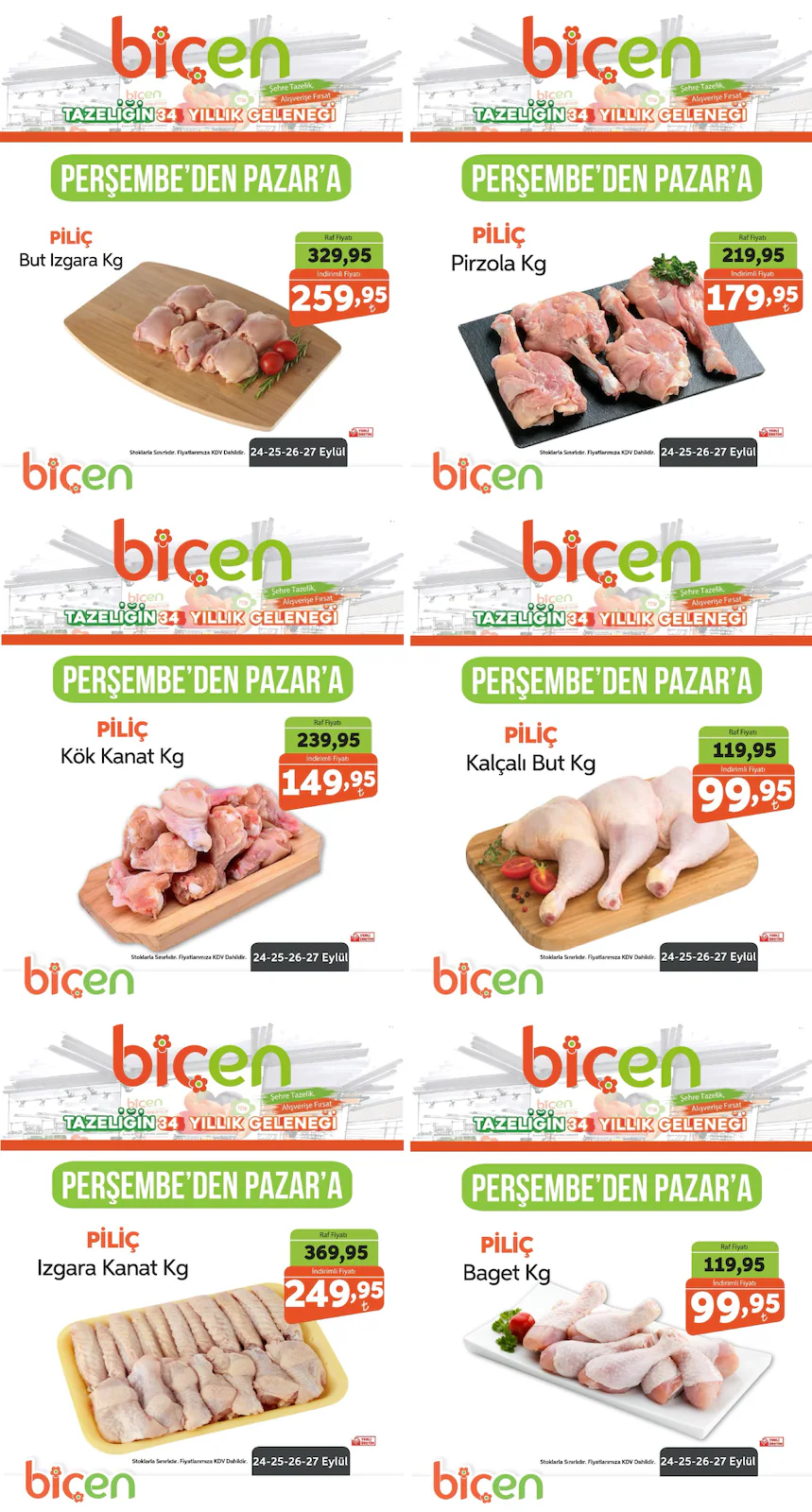 Biçen Market 24 Eylül 2026 İndirimli Ürünler