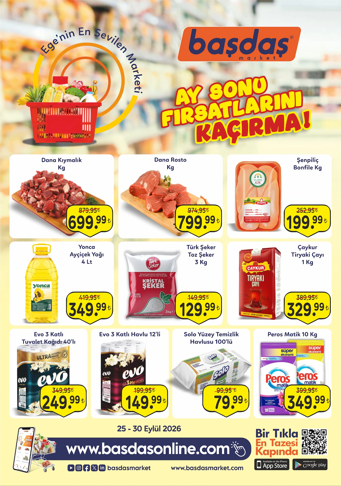 Başdaş Market 25 Eylül 2026 İndirim Broşürü