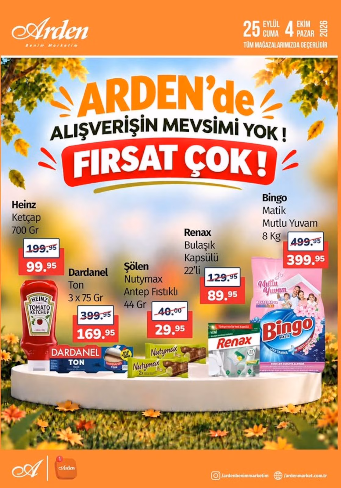 Arden Market 25 Eylül 2026 İndirim Broşürü