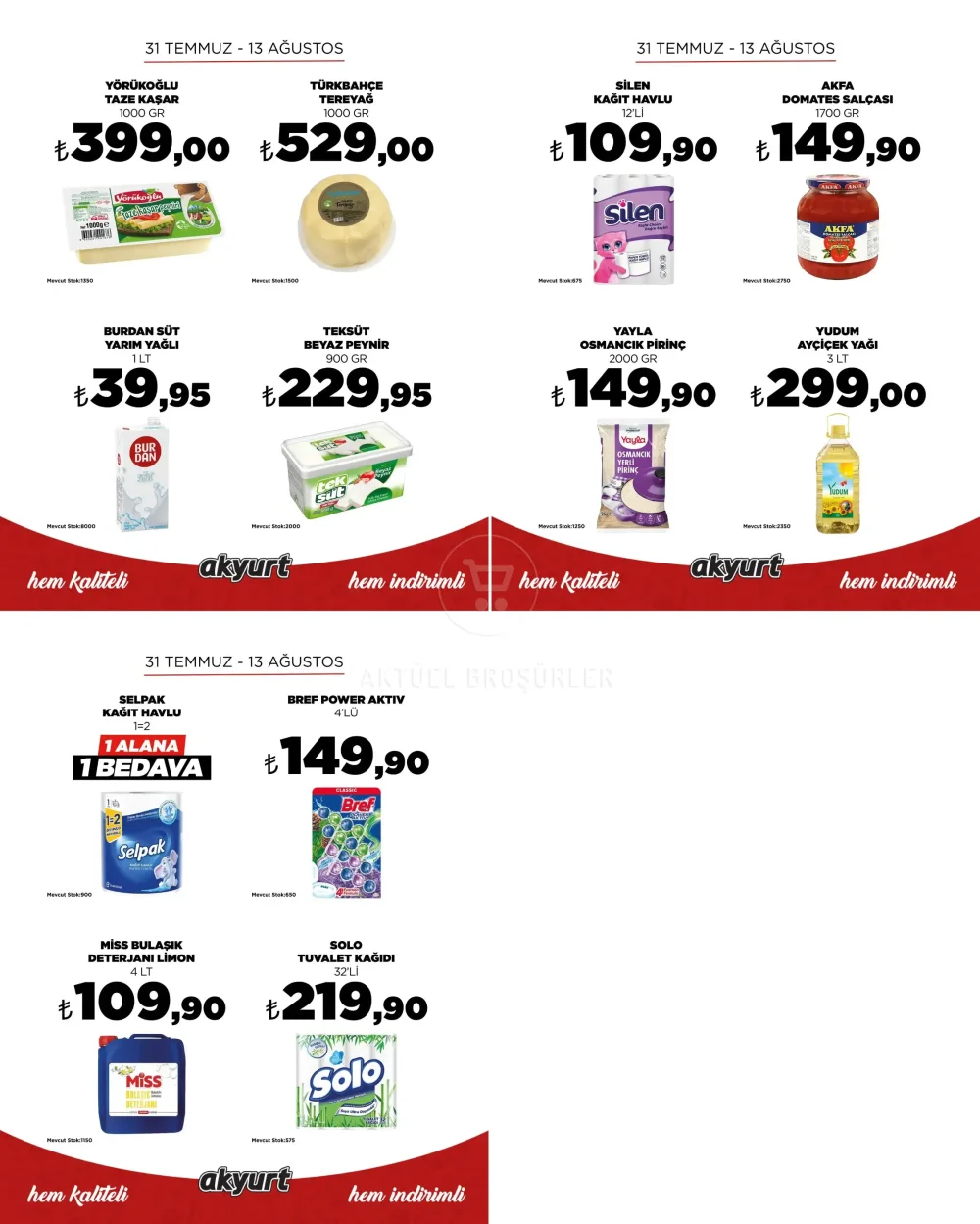 Akyurt Süpermarket İndirim Bülteni Broşürü