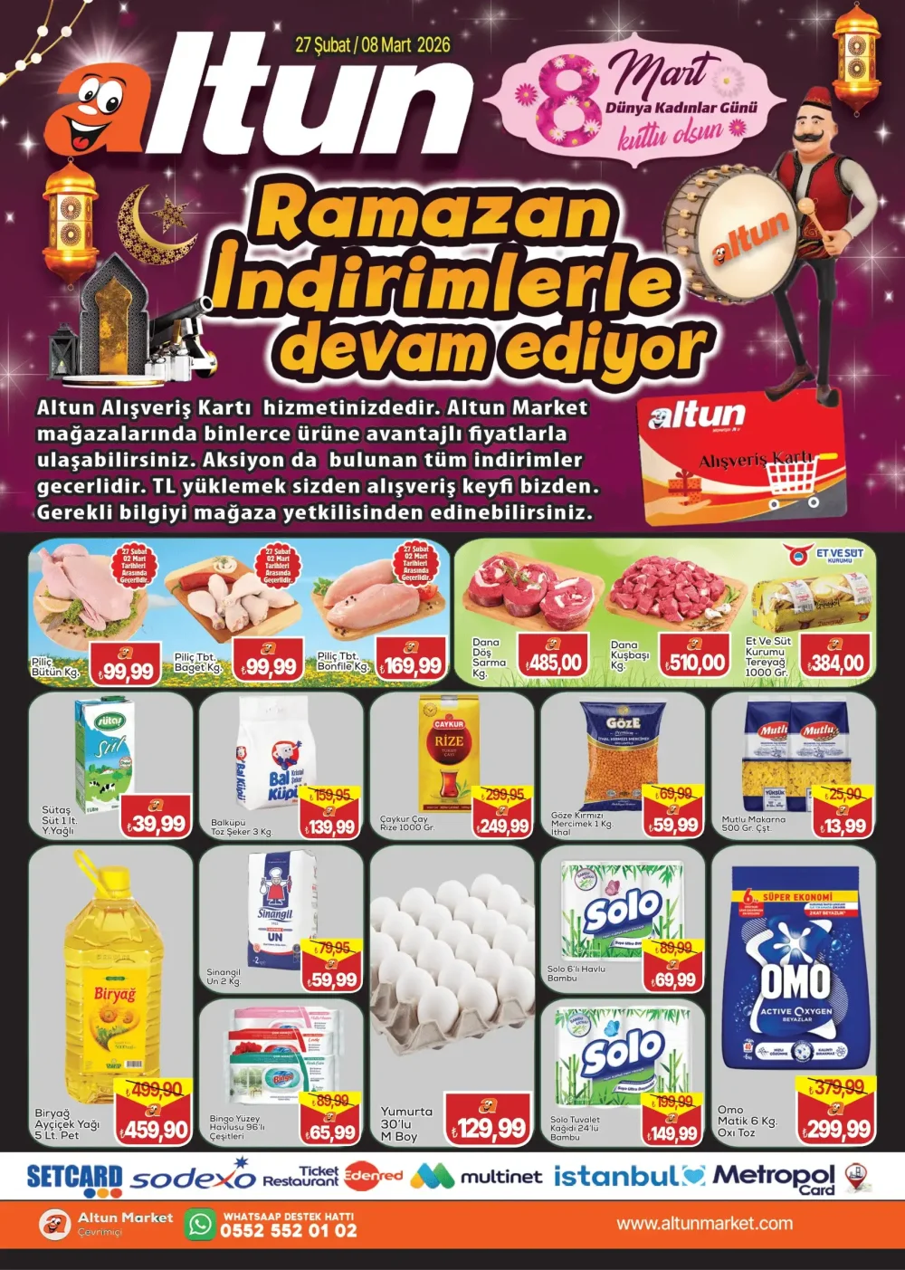 Altun Market İndirim Bülteni Broşürü - Ramazan İndirimleri