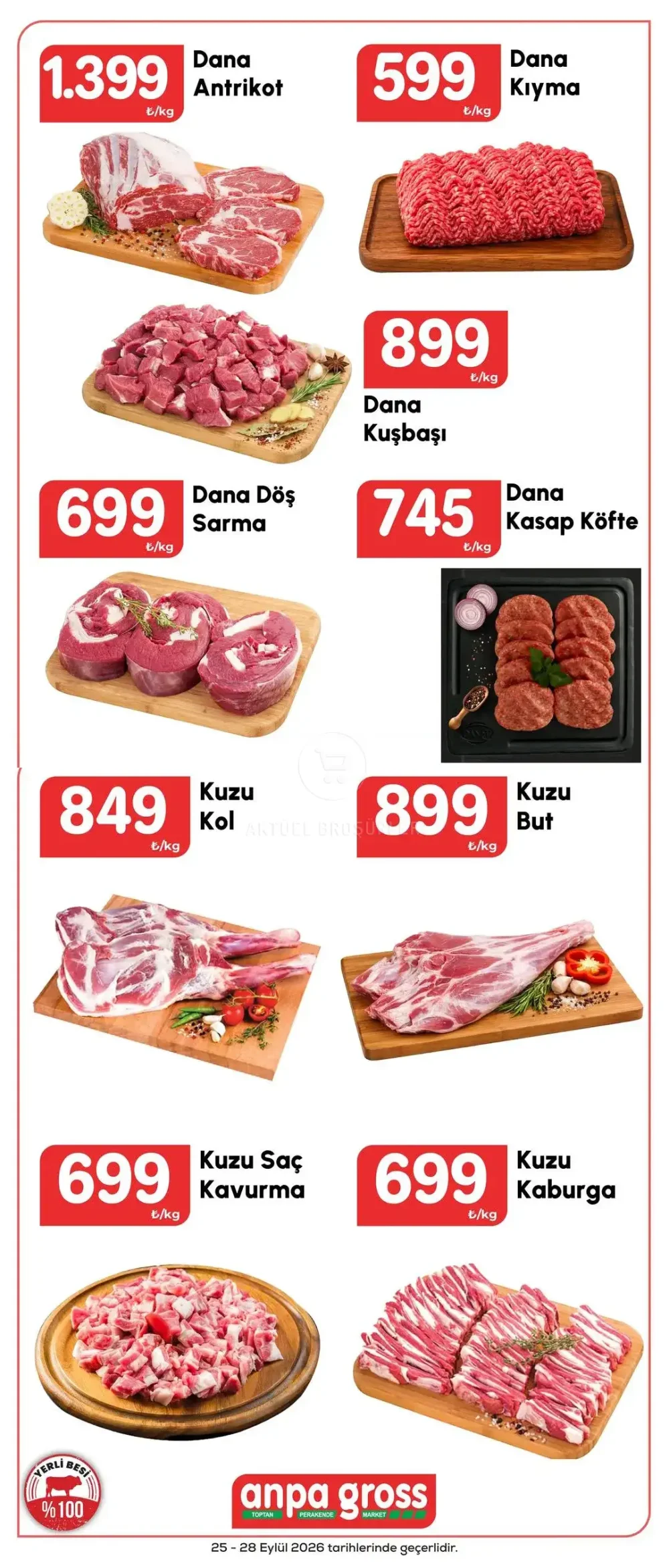 Anpa Gross Et Ürünlerinde Fırsatlar