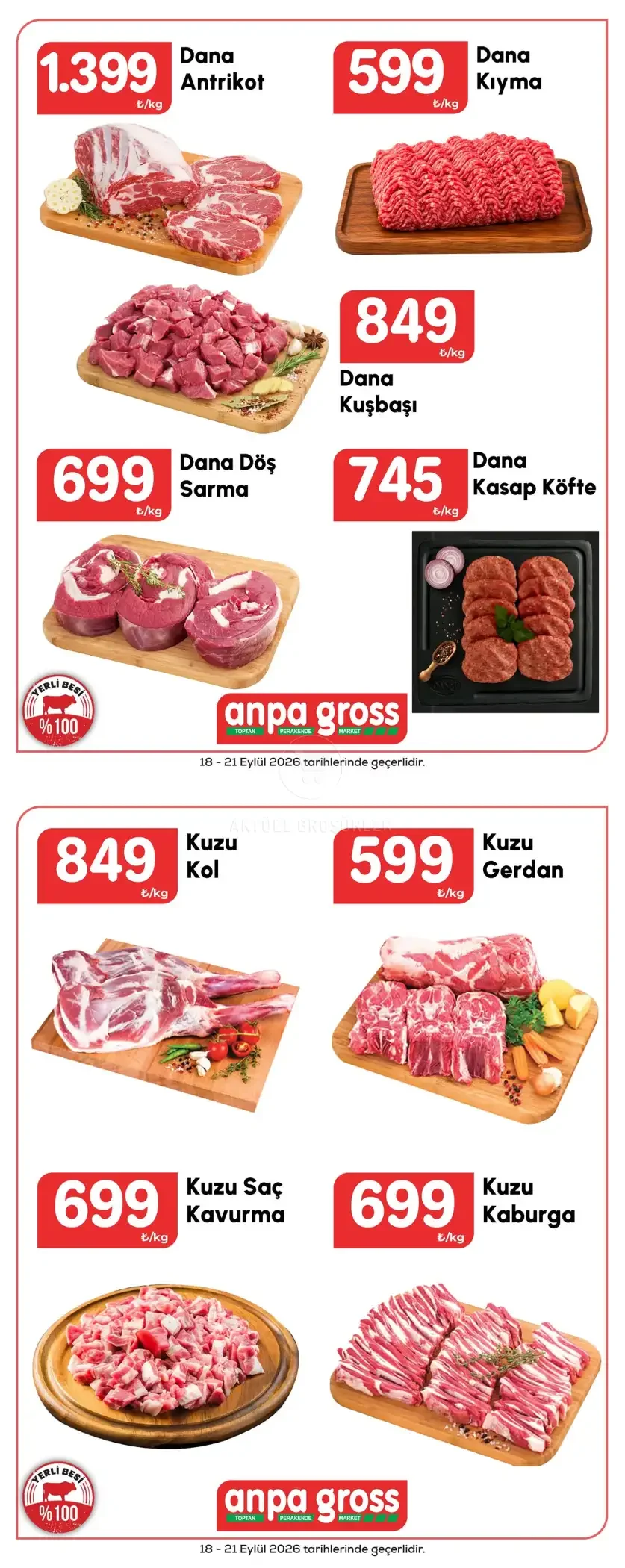 Anpa Gross Kırmızı Et Ürünlerinde Fırsatlar
