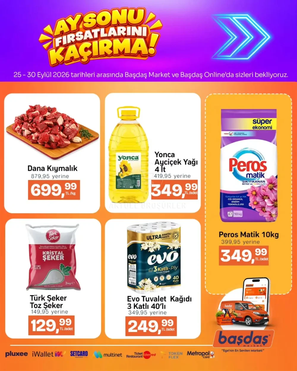 Başdaş Market İndirim Bülteni Broşürü - Ay Sonu Fırsatları