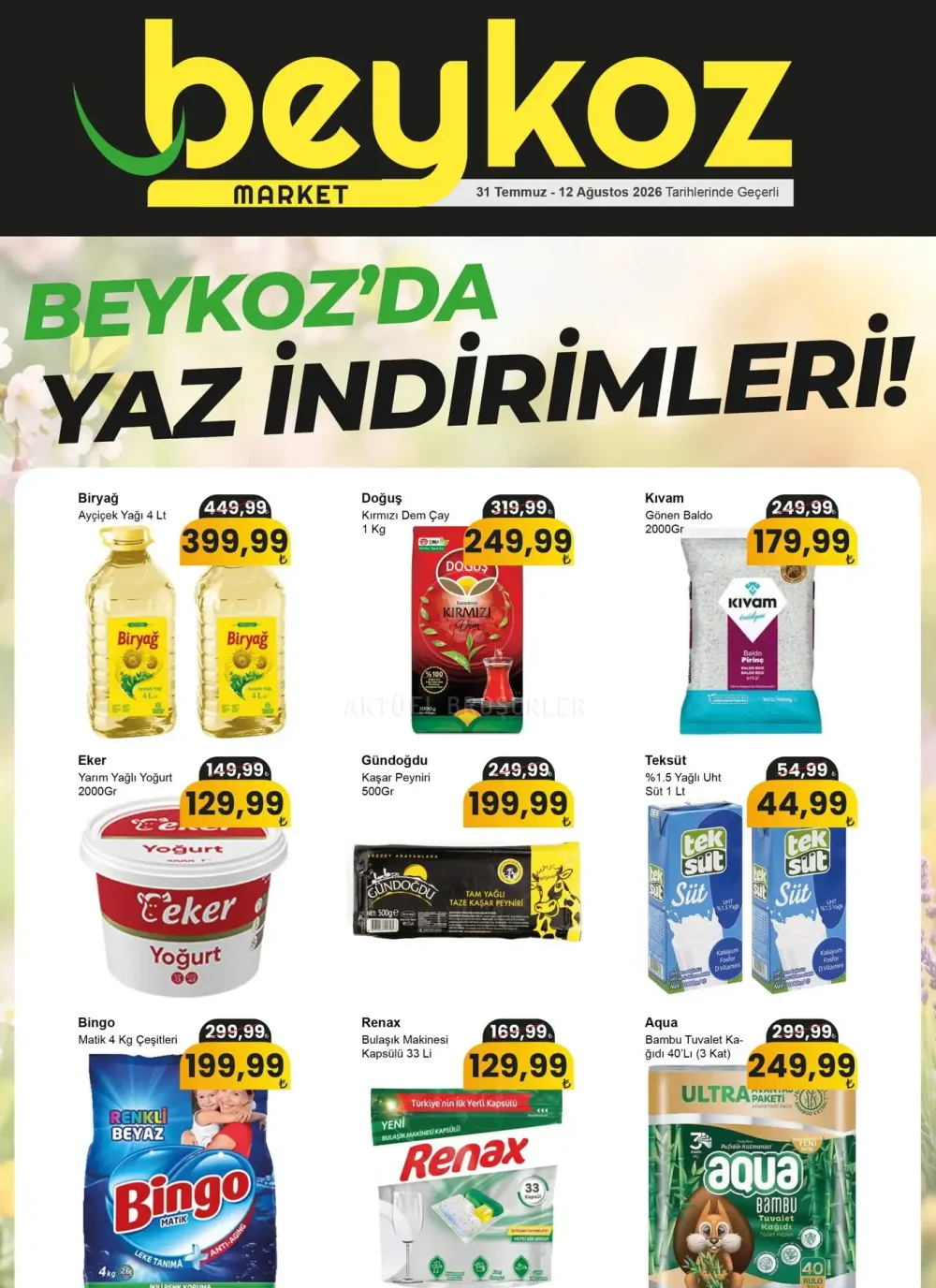 Beykoz Market İndirim Bülteni Broşürü