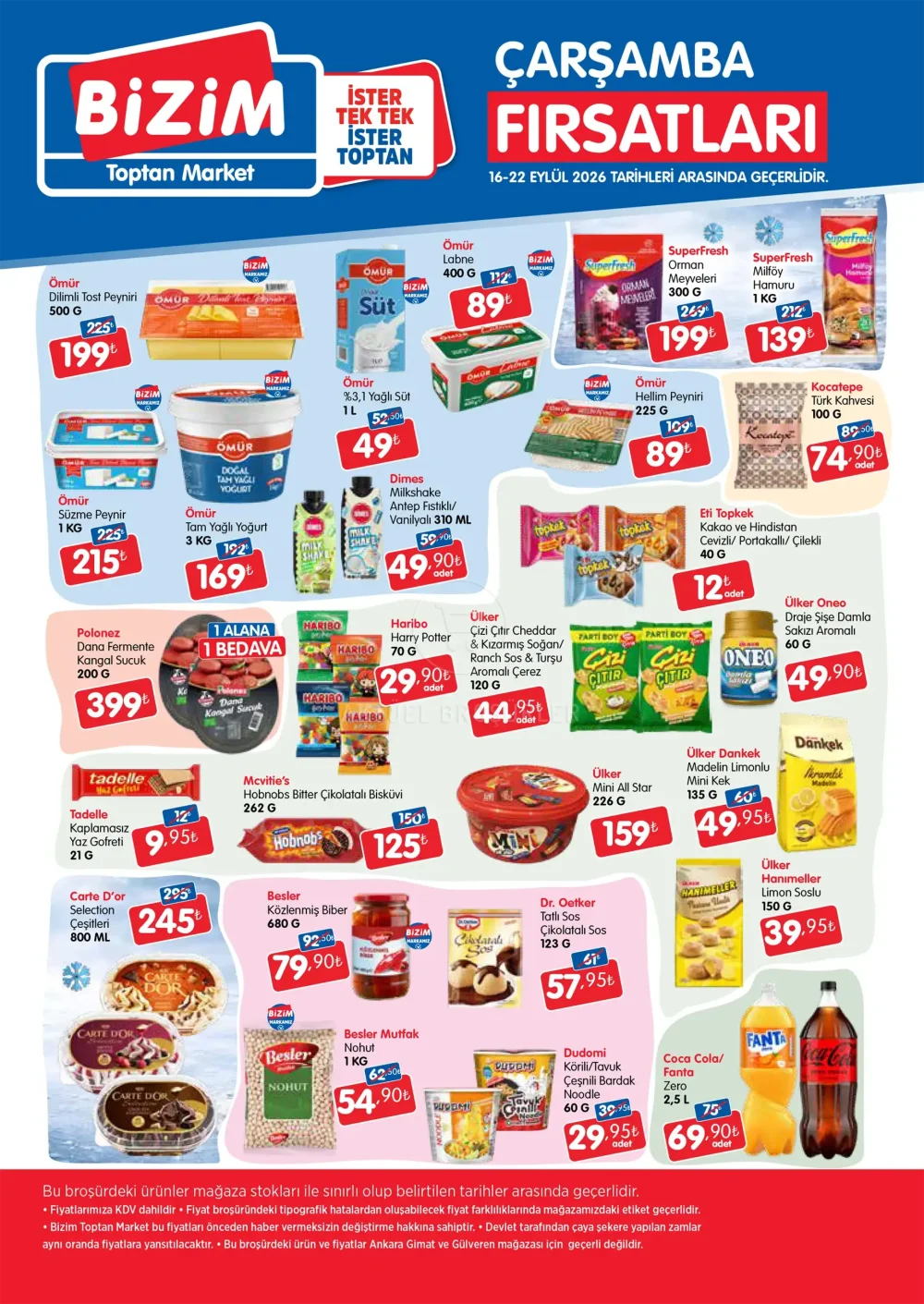 Bizim Toptan Market İndirim Bülteni Broşürü - Haftanın Fırsatları