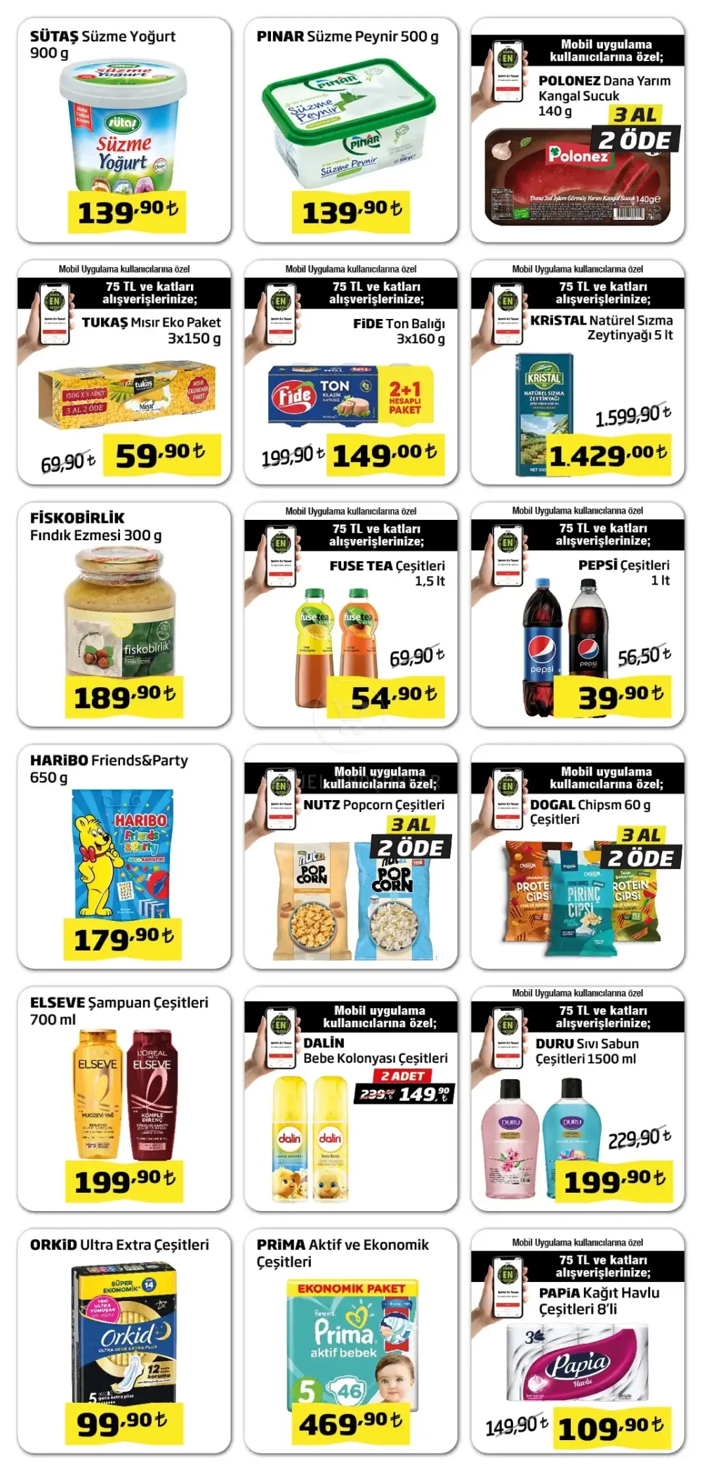 Çağdaş Market İndirim Bülteni Broşürü - Haftanın Fırsatları