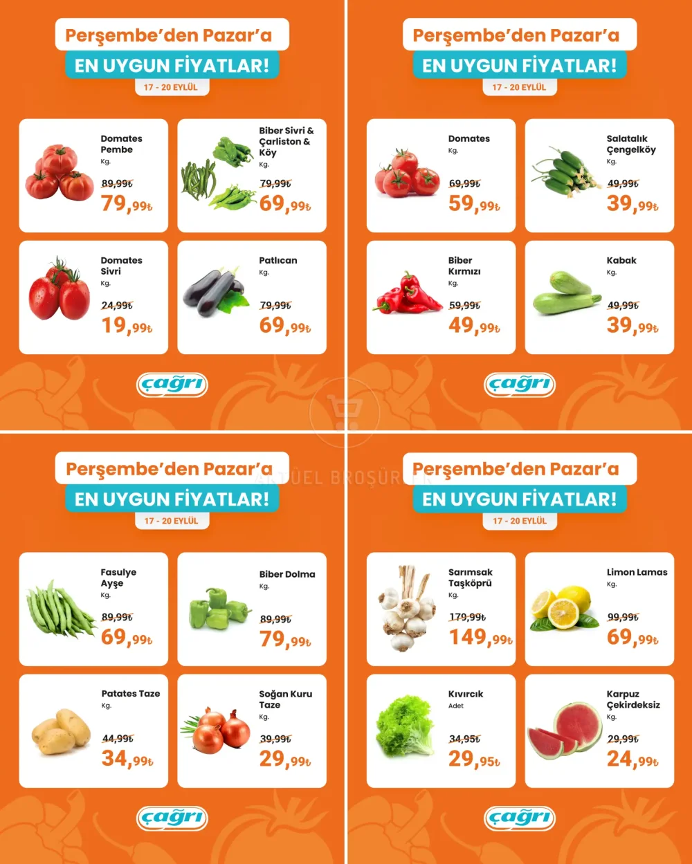 Çağrı Market Hafta Sonuna Özel Meyve ve Sebze Reyonu Fırsatları