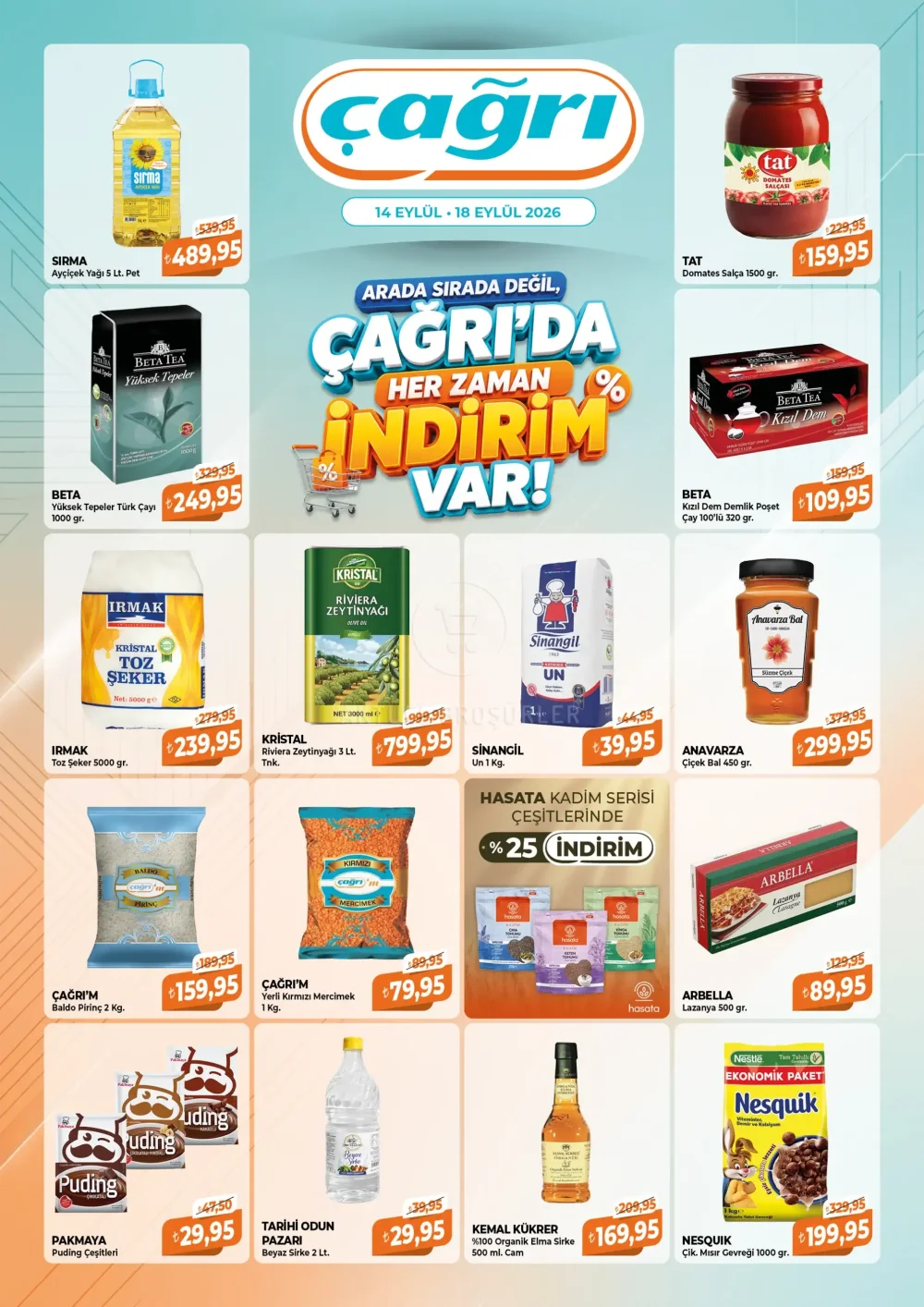 Çağrı Market İndirim Bülteni Broşürü - Çağrı'da Hep İndirim Var