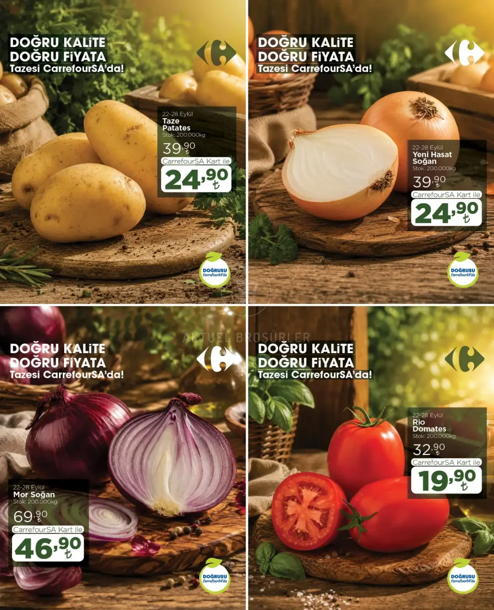 CarrefourSA Meyve, Sebze ve Kırmızı Et İndirimleri
