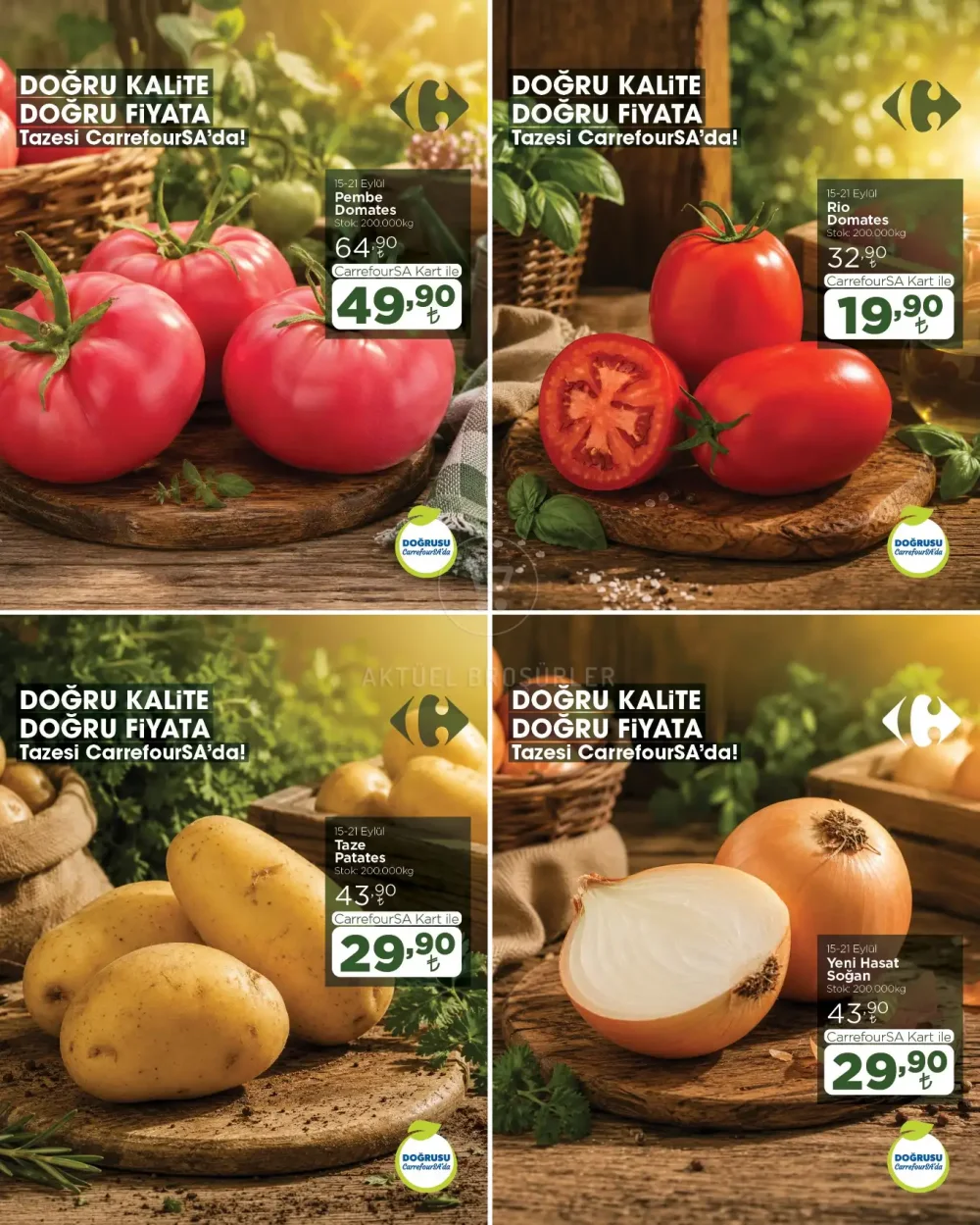 CarrefourSA Meyve, Sebze ve Kuruyemiş İndirimleri Broşürü