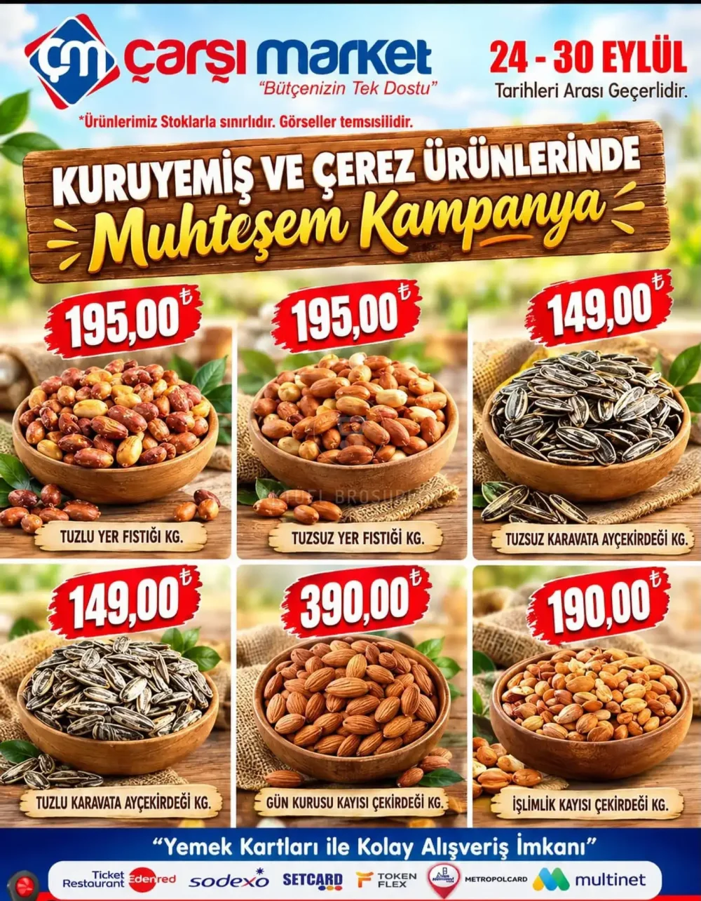 Çarşı Market Kuruyemiş Ürünleri