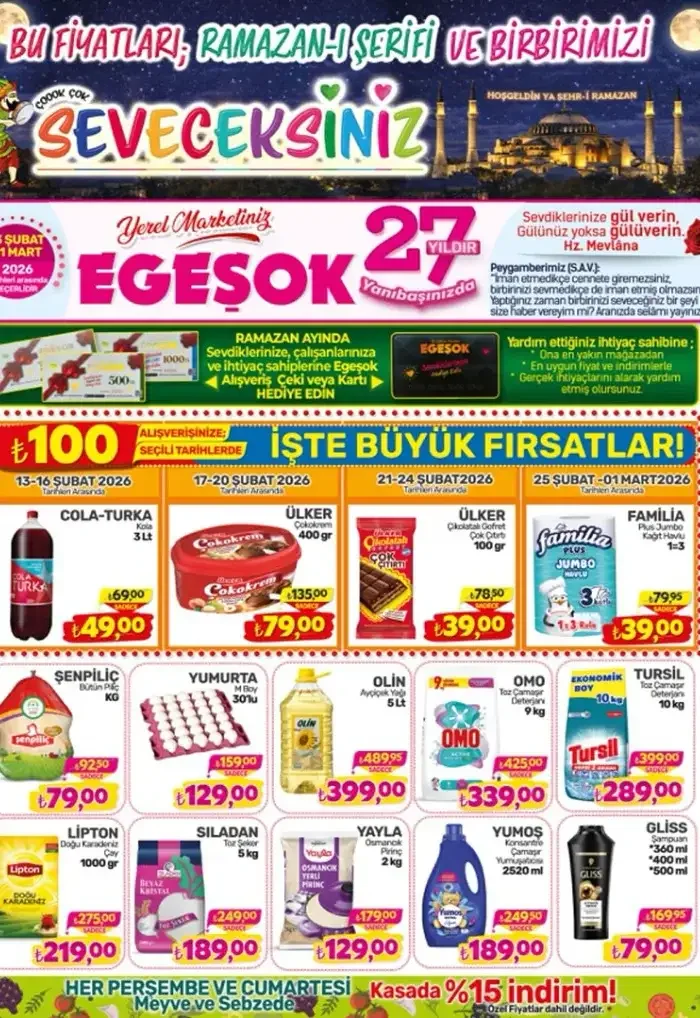 Egeşok Market İndirim Bülteni Broşürü