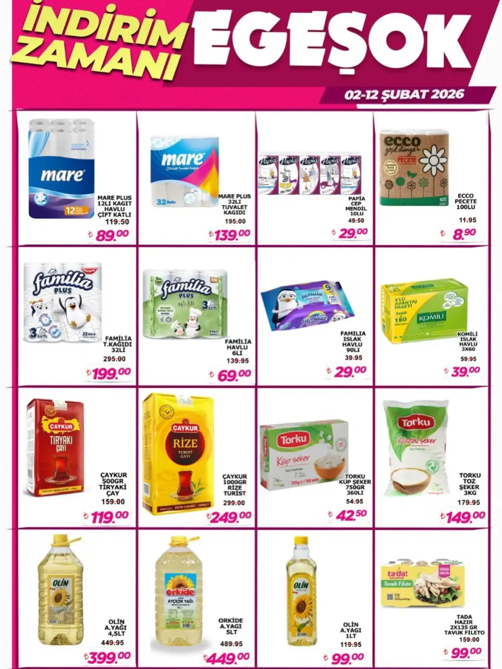 Egeşok Market İndirim Bülteni Broşürü