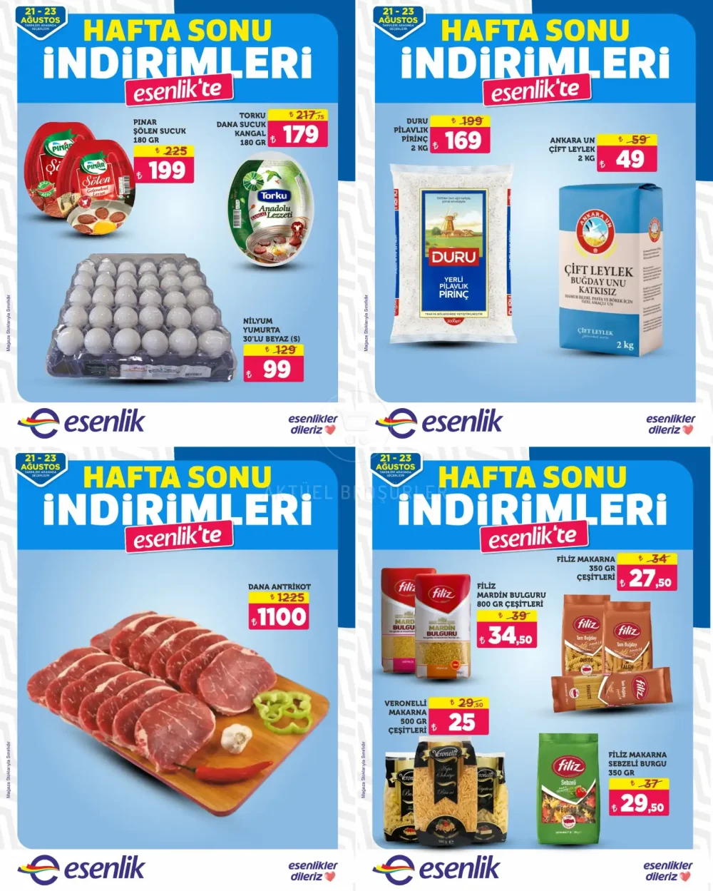 Esenlik Market Hafta Sonuna Özel Fırsat Ürünleri Broşürü