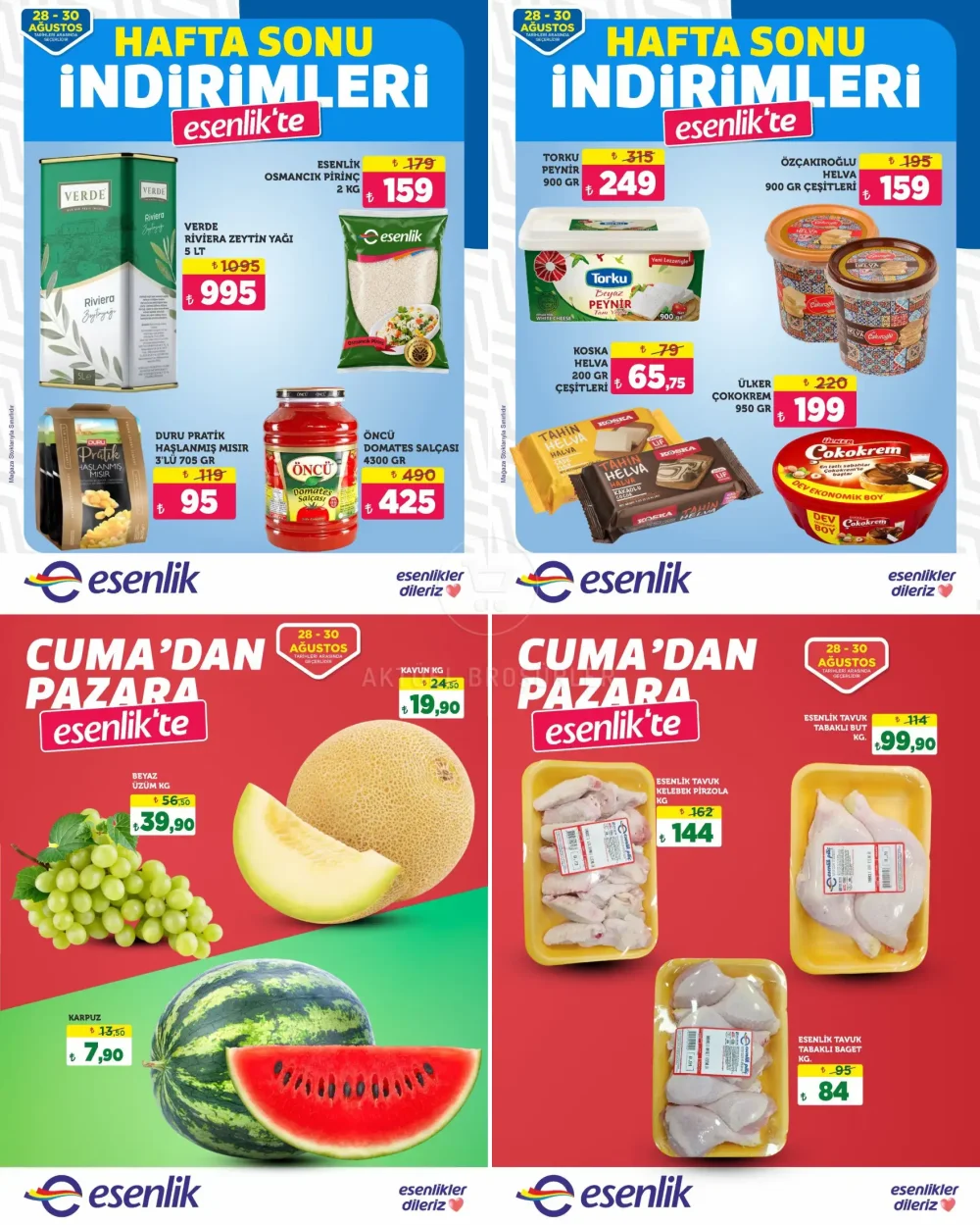 Esenlik Market Hafta Sonuna Özel Fırsat Ürünleri Broşürü
