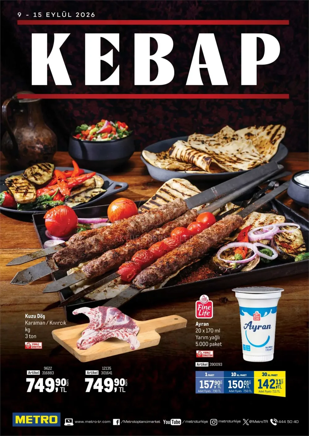 Metro Kebap Kataloğu