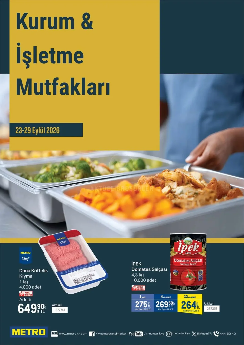 Metro Kurum & İşletme Mutfakları Kataloğu