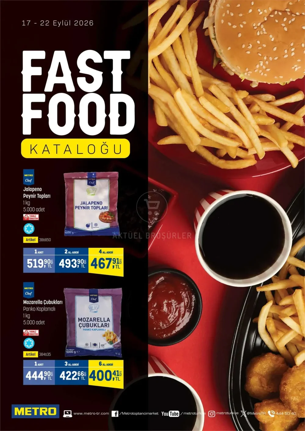 Metro Fast Food Kataloğu