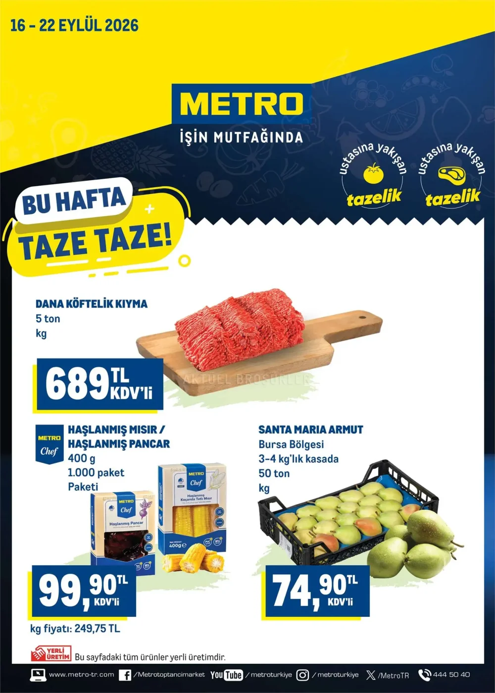 Metro Taze Ürünler Kataloğu
