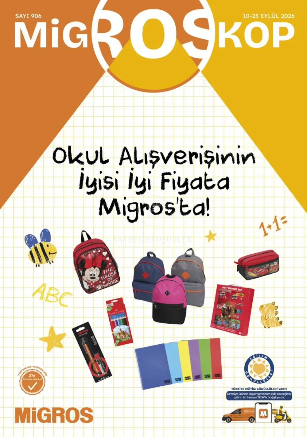Migros'larda Geçerli İndirim Bülteni Kataloğu - Okul İhtiyaçlarını İyisi İyi Fiyata Migros'ta