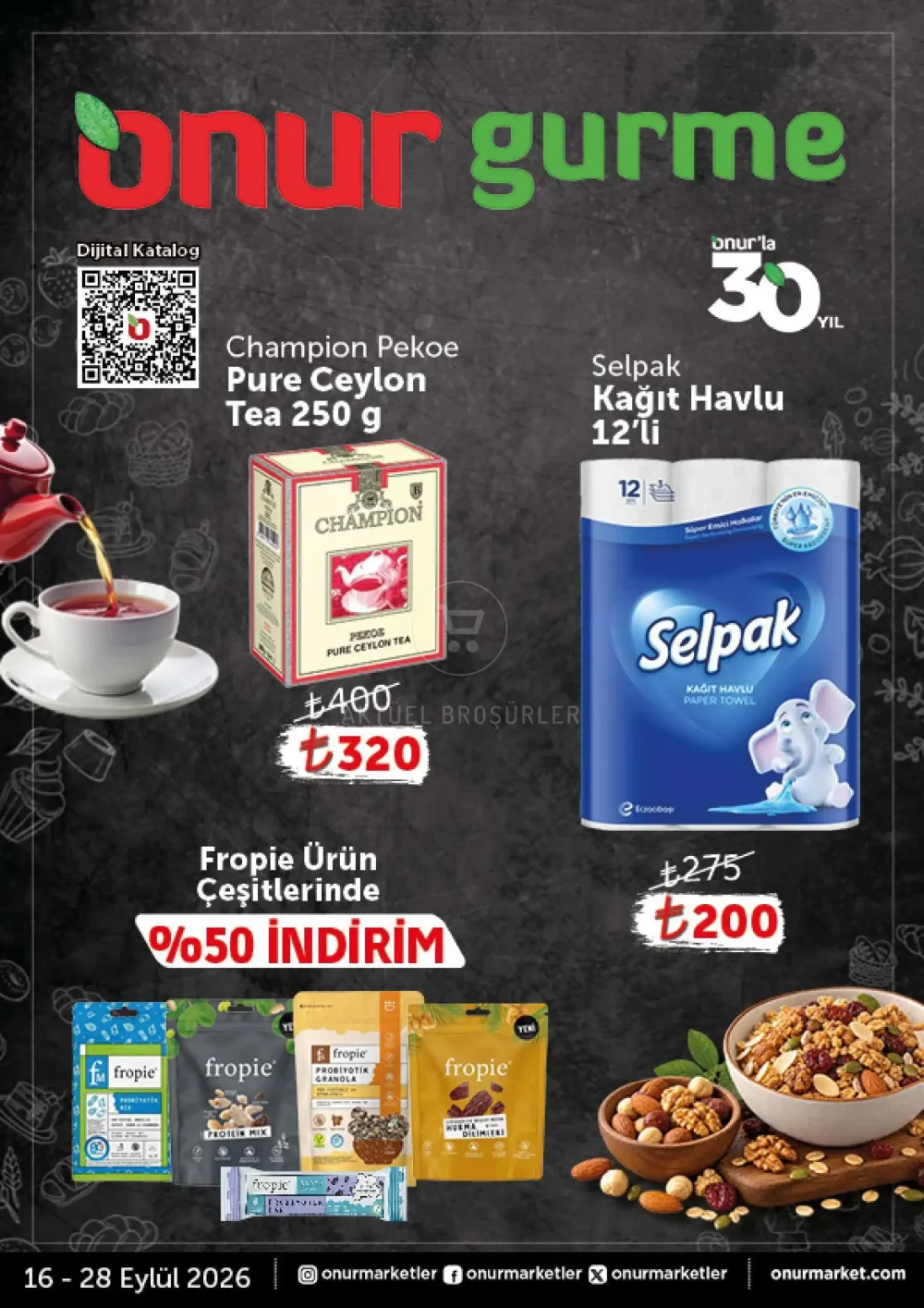 Onur Market Onur Gurme Market İndirim Bülteni Kataloğu