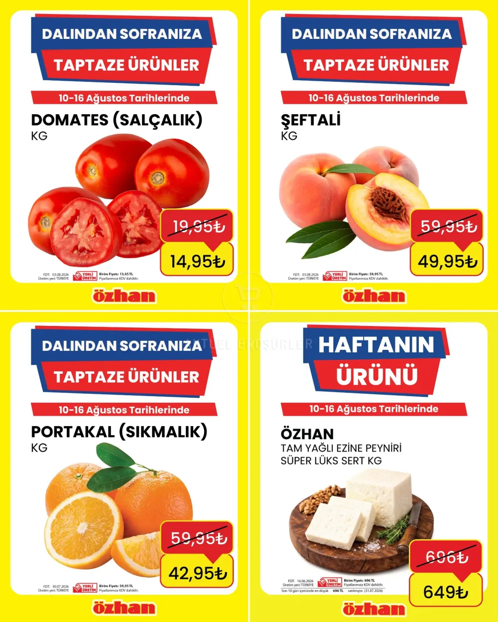 Özhan Marketler İndirimli Ürünler