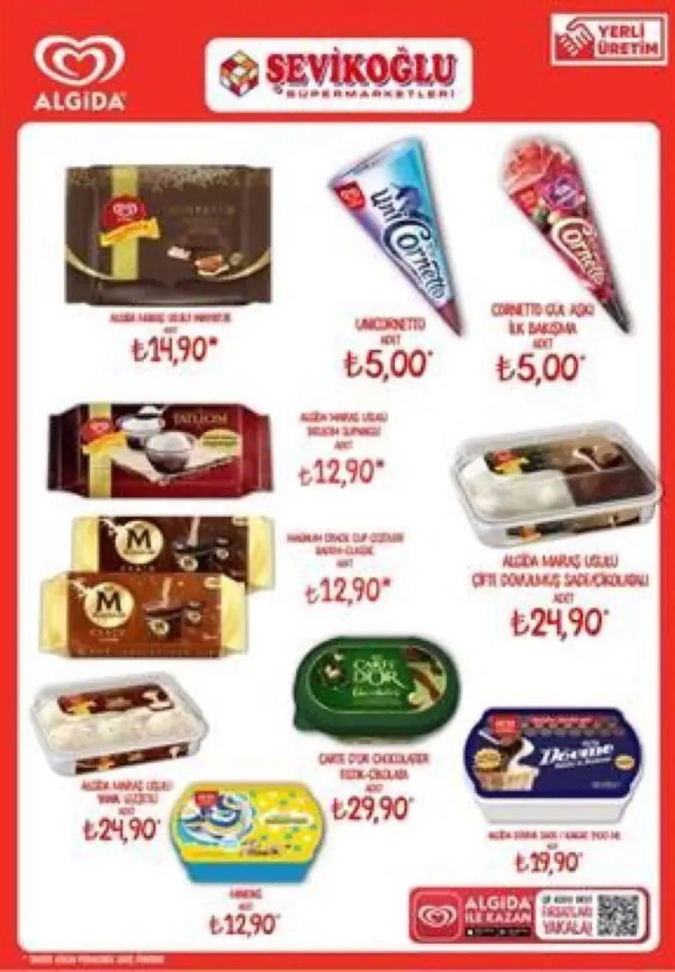Şevikoğlu Market Dondurma Fırsatları