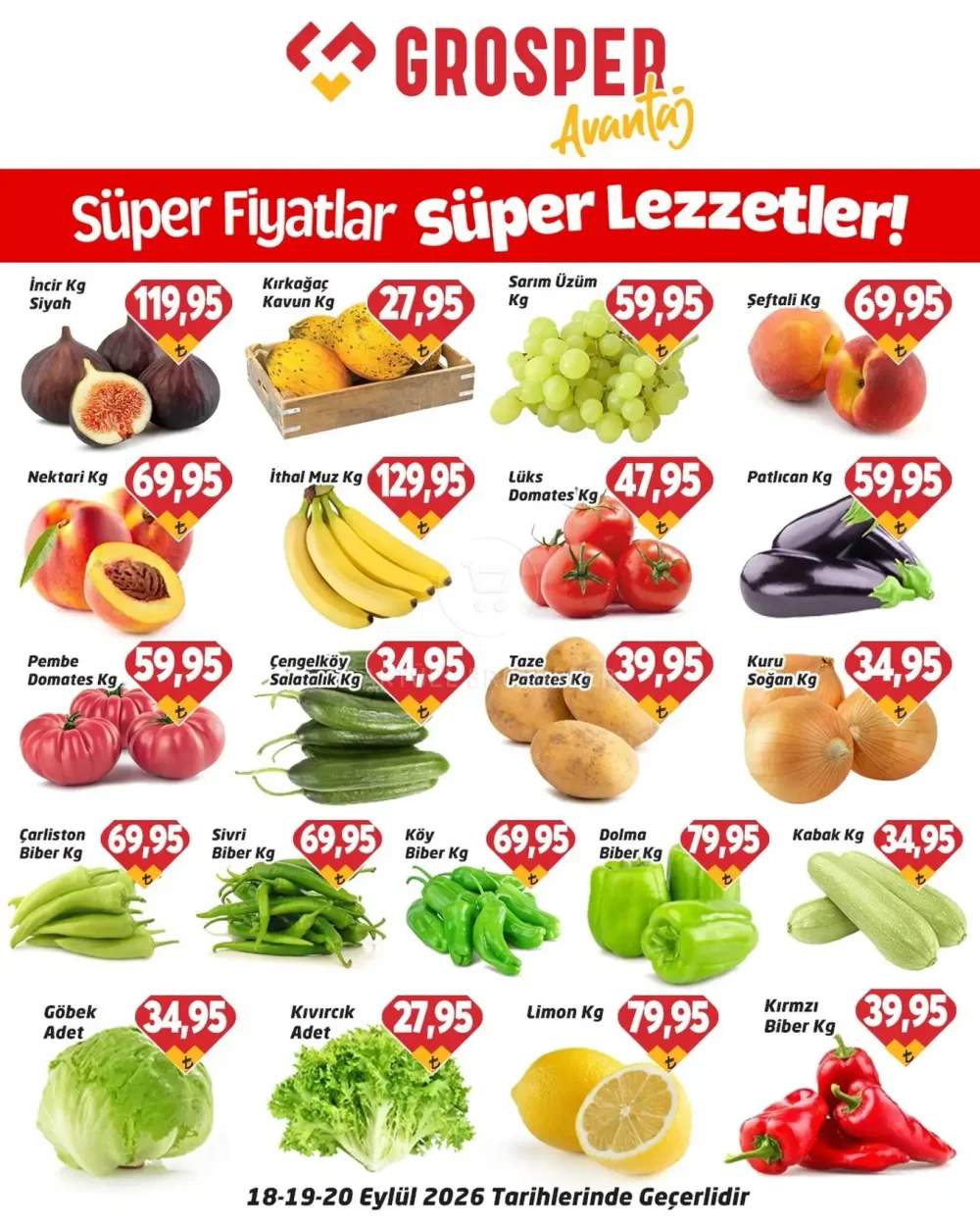 Seyhanlar Market Hafta Sonuna Özel Meyve ve Sebze Reyonu Fırsatları