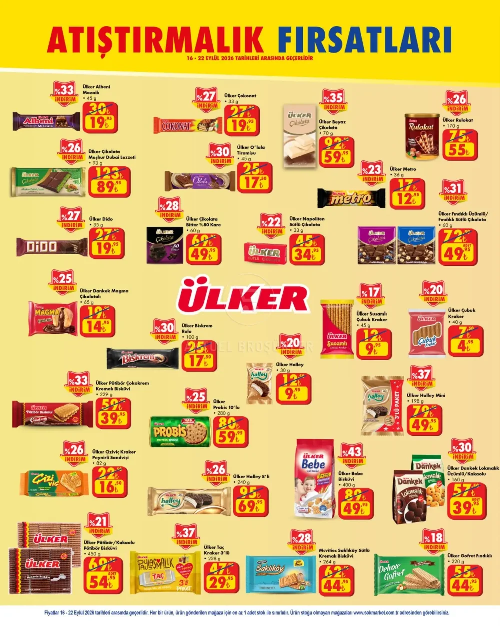 ŞOK Atıştırmalık Ürünleri İndirim Broşürü