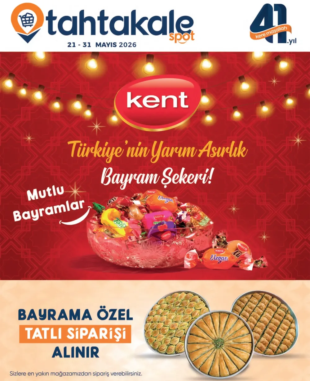 Tahtakale Spot İndirim Bülteni Broşürü - Mutlu Bayramlar