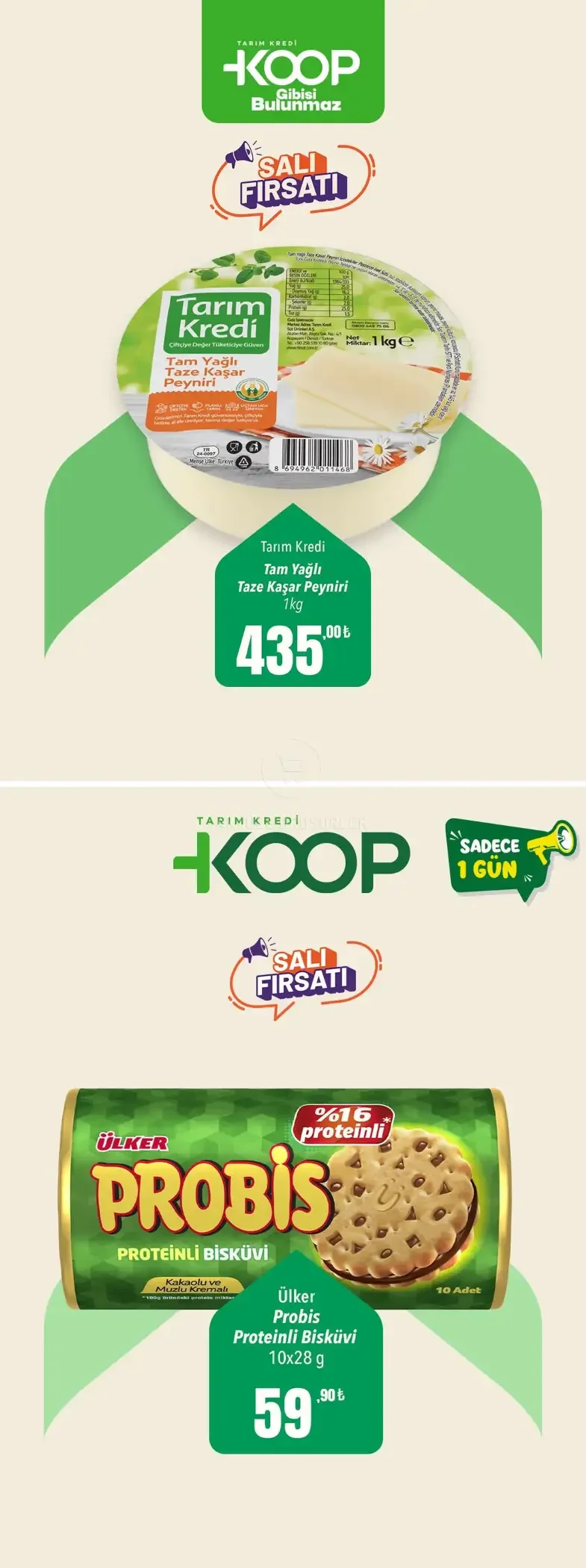 Tarım Kredi Market KOOP Market’te Salı Fırsatları